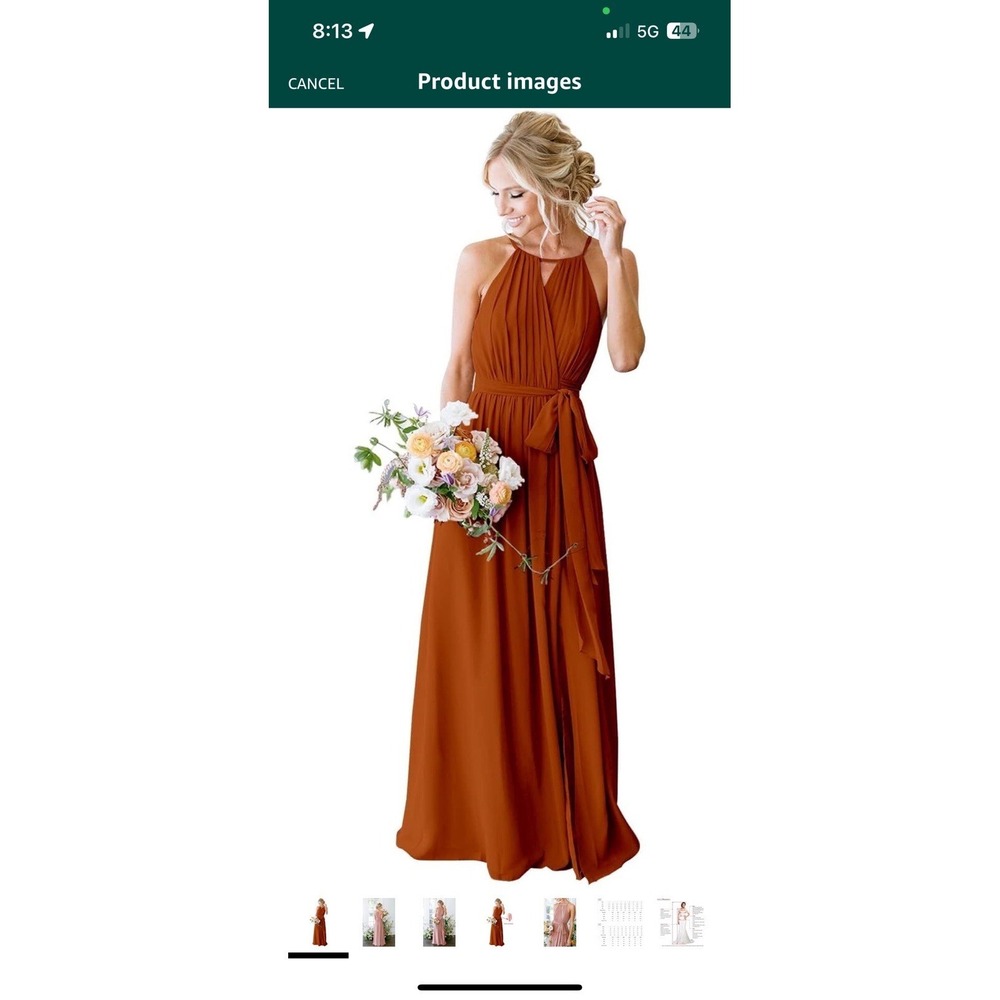 Two Yorformals Orange‎ Bridesmaids Dresses. Size 16 and 26W.